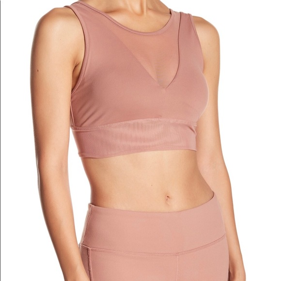 Alo Yoga Jubilee Bra & High-Waist Airbrush Legging-Rosewater XXS NWT 2-Piece Set - Picture 1 of 7